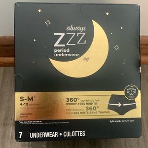 Always Disposable Period Underwear.